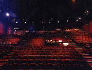 Little Shubert Theatre Interior, Stage View of Orchestra.jpg