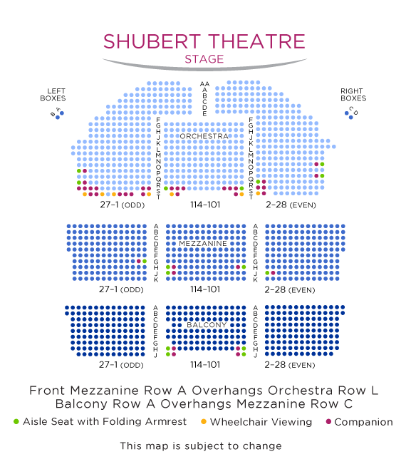 shubert theatre shubert organization citi shubert theater seating chart