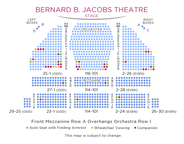 Bernard Jacobs Theater Seating Chart