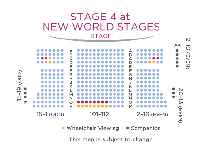 New World Stages Seating Chart Stage 3