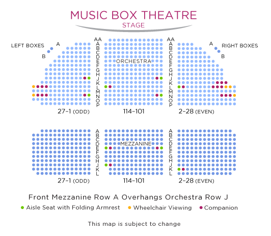 music box theatre seating reviews