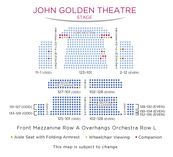 Golden Theatre Seating Chart New York
