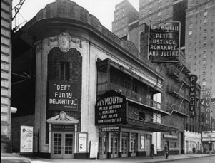 Gerald Schoenfeld Theatre Exterior, Romanoff and Juliet, 1958.jpg
