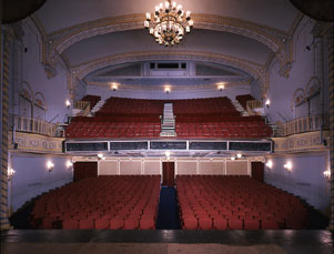 Golden Theatre Interior, Stage View of Orchestra and Mezzanine.jpg