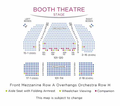 Booth Theatre Nyc Seating Chart