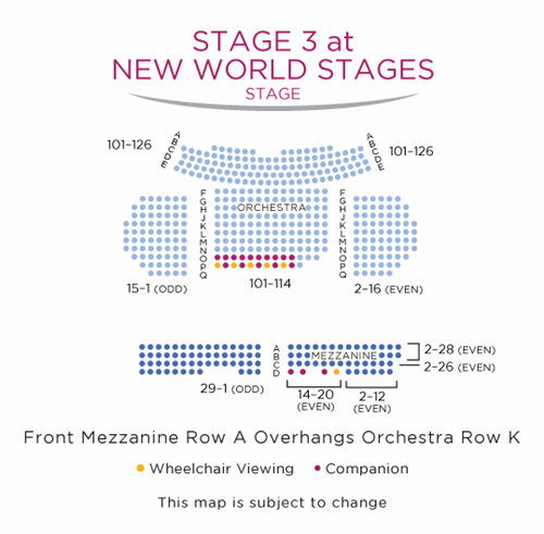 New World Stages Stage 3 Seating Chart