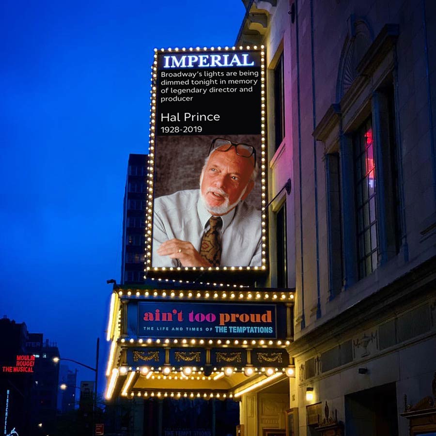Imperial Theatre Dims the Lights for Hal Prince
