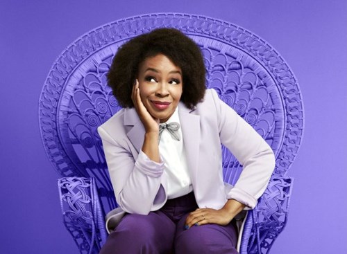 Comedian and host Amber Ruffin. (Photo: Mary Ellen Matthews/Peacock)
