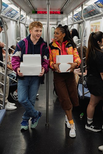 Two Strangers Carry a Cake Across New York Musical Broadway